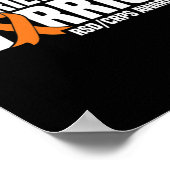 Mannen vriend van een krijger Oranje lint RSDCRPS Poster (Hoek)