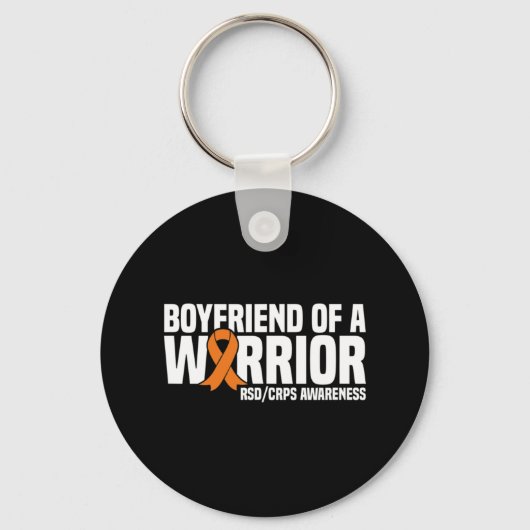 Mannen vriend van een krijger Oranje lint RSDCRPS Sleutelhanger (Voorkant)