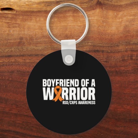 Mannen vriend van een krijger Oranje lint RSDCRPS Sleutelhanger (Voorkant)