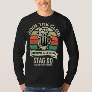 Mannen vrijgezellenfeest Drankteam Bruiloft T-shirt