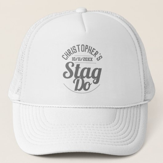 Mannen vrijgezellenfeest trucker pet (Voorkant)