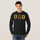 Mannen vrijmetselaar vader Vaderdag T-shirt (Voorkant volledig)