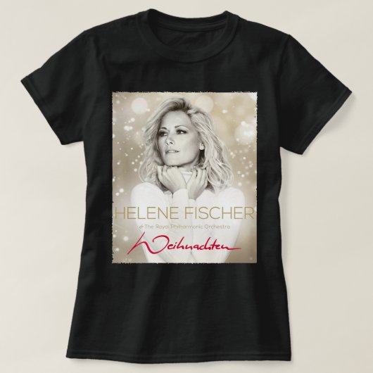 Mannen vrouw beroemd Helene Beauful Fischer Femal T-shirt (Design voorkant)