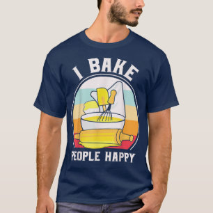mannen vrouw die bakkerij bakker hobby eten cakes  t-shirt