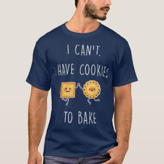 mannen vrouw die bakkerij bakker hobby eten cakes  t-shirt