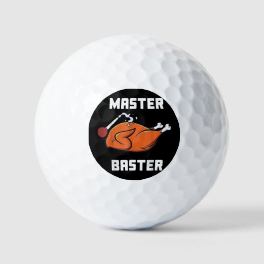 Mannen vrouwelijke hoofdkwartier Funny Turkey Bast Golfballen (Voorkant)