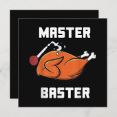 Mannen vrouwelijke hoofdkwartier Funny Turkey Bast Kaart (Voorkant / Achterkant)