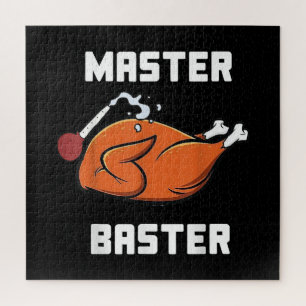 Mannen vrouwelijke hoofdkwartier Funny Turkey Bast Legpuzzel