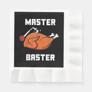 Mannen vrouwelijke hoofdkwartier Funny Turkey Bast Servet
