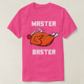 Mannen vrouwelijke hoofdkwartier Funny Turkey Bast T-shirt (Design voorkant)