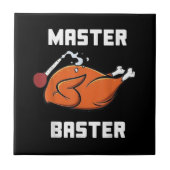 Mannen vrouwelijke hoofdkwartier Funny Turkey Bast Tegeltje (Voorkant)