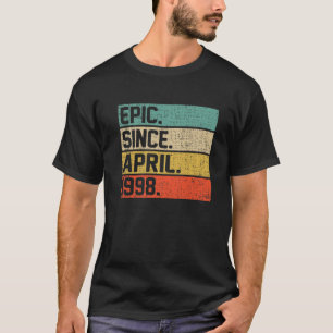 Mannen Vrouwen 24e verjaardag Epic sinds 1 april T-shirt