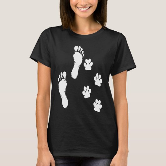 Mannen Vrouwen 4 poten 2 meter 1 TEAM grappige hon T-shirt (Voorkant)