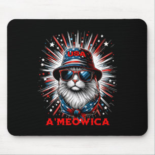 Mannen Vrouwen Ameowica Grappig Patriottisch Kat M Muismat