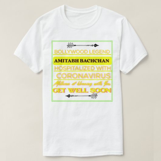 Mannen Vrouwen Amitabh Bachchan krijgen een overwe T-shirt (Design voorkant)