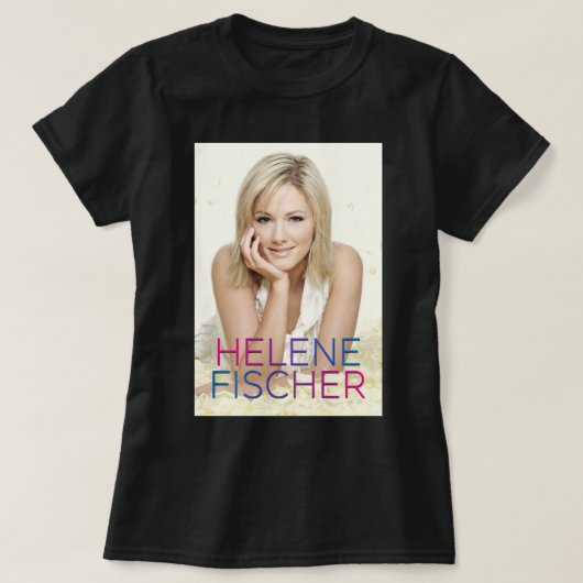 Mannen Vrouwen beroemd Helene Beauful Fischer-Vrou T-shirt (Design voorkant)