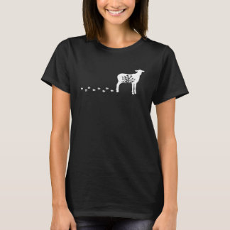 Mannen Vrouwen Bloemige Schapen Lente Natuur Natu T-shirt