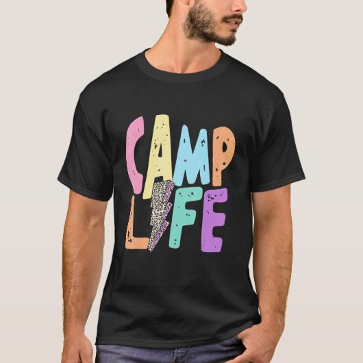 Mannen vrouwen Boho Style Camp Life Summer Camp. T-shirt (Voorkant)