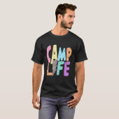 Mannen vrouwen Boho Style Camp Life Summer Camp. T-shirt (Voorkant volledig)