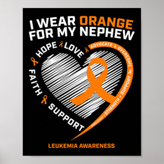 Mannen Vrouwen Cadeaus Leukemie Bewustzijn Neef Le Poster