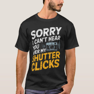 Mannen Vrouwen Camera Fotografie Cameraman Grappig T-shirt