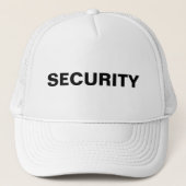Mannen Vrouwen Custom Vet Tekst Beveiliging Unisex Trucker Pet (Voorkant)