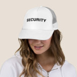 Mannen Vrouwen Custom Vet Tekst Beveiliging Unisex Trucker Pet<br><div class="desc">Voeg Afbeelding Bedrijf Logo Grote Vette Lettertypetekst Hier Moderne Elegante Sjabloon Mannen Vrouwen Unisex Security Lid Zwart Wit Baseball Pet / Trucker Hoed.</div>