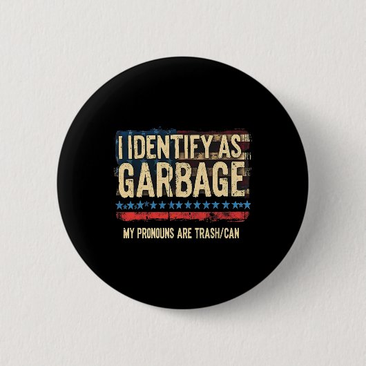 Mannen vrouwen die ik identificeer als Garbyge Fun Ronde Button 5,7 Cm (Voorkant)
