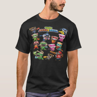 Mannen vrouwen die Tom Heroes spreken en grafische T-shirt