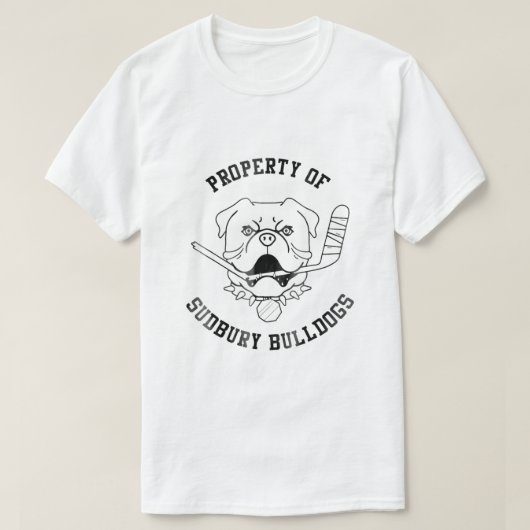 Mannen Vrouwen Eigenschap van Sudbury Bulldog Funn T-shirt (Design voorkant)