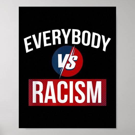 Mannen vrouwen Elk lichaam versus racisme citeert Poster (Voorkant)