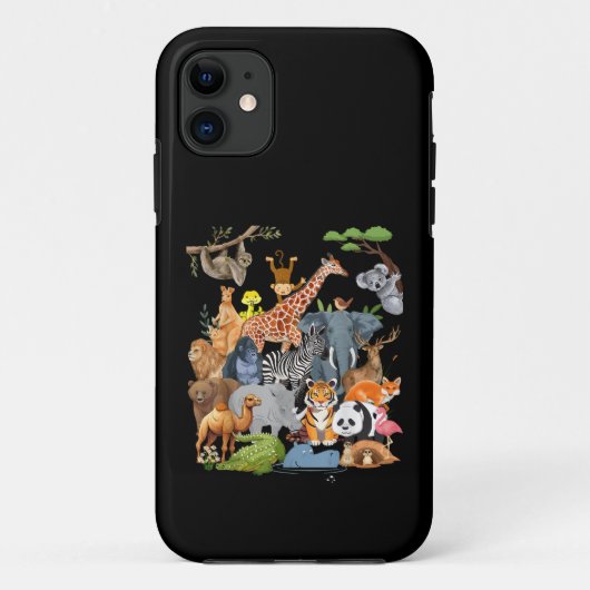 Mannen Vrouwen en Kinderen Wilde Dieren Dierendag Case-Mate iPhone Case (Achterkant)