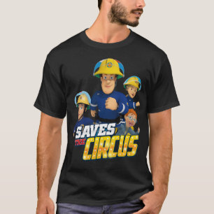 Mannen vrouwen Fireman Children Cartoons Sam Funny T-shirt