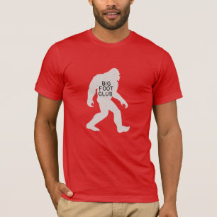  Mannen vrouwen Funny Big Foot Club Shirt
