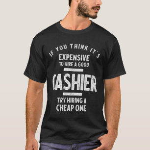 Mannen vrouwen Funny Cashier Shirten T-shirt