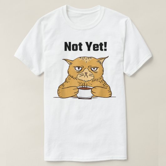 Mannen Vrouwen Funny Morning Coffee TShirt T-Shirt (Design voorkant)