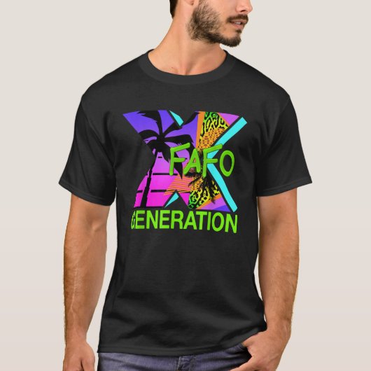 Mannen Vrouwen Gen X T-shirt (Voorkant)