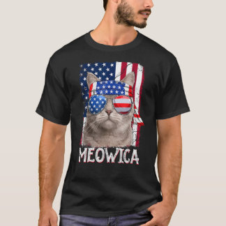 Mannen Vrouwen Grappige Kattenliefhebber 4 juli Me T-shirt