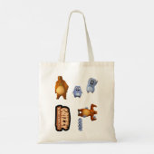 Mannen vrouwen Grizzy en Lemmings Funny Kinder Gif Tote Bag (Achterkant)