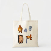Mannen vrouwen Grizzy en Lemmings Funny Kinder Gif Tote Bag (Voorkant)
