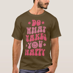 Mannen vrouwen Happy Lover Smile Lover Motivation  T-shirt