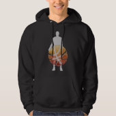 Mannen vrouwen Hoodie Sweatshirt Basketball Game (Voorkant)