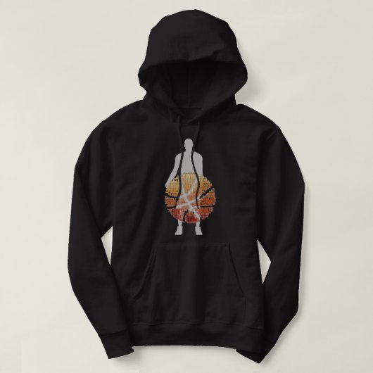Mannen vrouwen Hoodie Sweatshirt Basketball Game (Design voorkant)