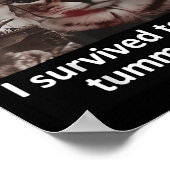 Mannen vrouwen Ik overleefde vandaag buikpijn Groo Poster (Hoek)