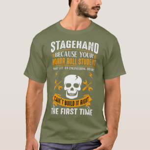 Mannen Vrouwen In Een Stagehand T-shirt