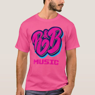 Mannen Vrouwen Kinder Cool Retro RB Music Party Gr T-shirt