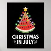 Mannen Vrouwen Kinder Kerst In Juli Watermeloen Xm Poster (Voorkant)