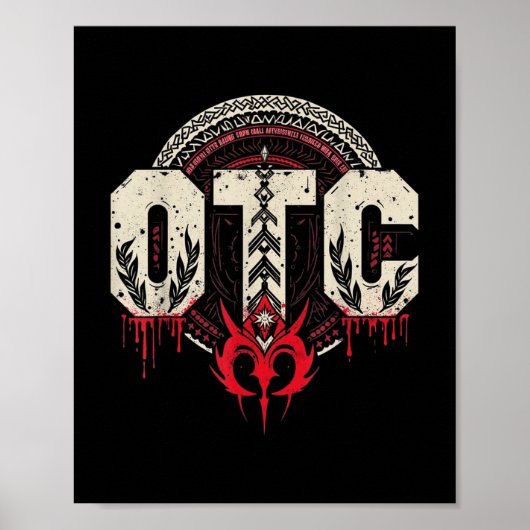 Mannen Vrouwen Kinder OTC Bloedlijn Roman Wrestlin Poster (Voorkant)