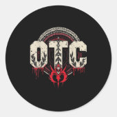 Mannen Vrouwen Kinder OTC Bloedlijn Roman Wrestlin Ronde Sticker (Voorkant)