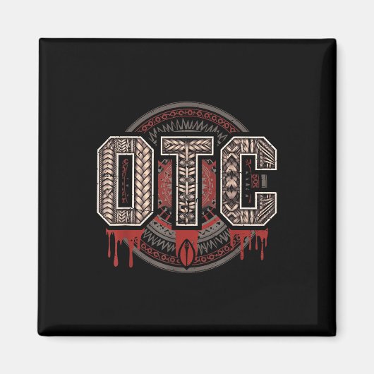 Mannen Vrouwen Kinder OTC Bloedlijn Wrestling Roma Magneet (Voorkant)